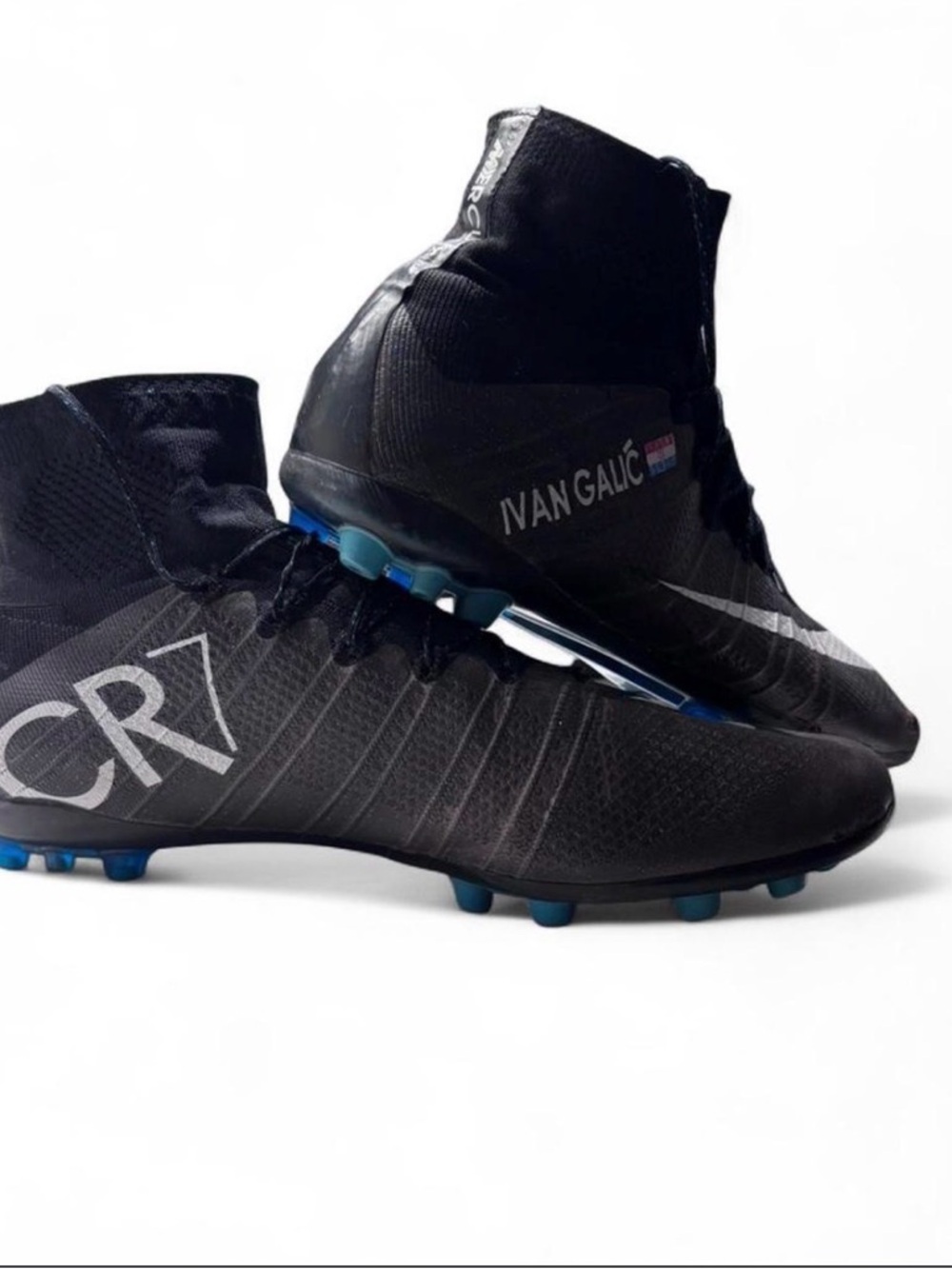Nike Mercurial Superfly IV CR7 FG Size 11 641858 670 Carbon Black Gala Glimmer